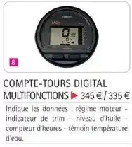 Yamaha Compte-tours digital multifonctions offre