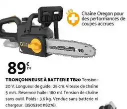 Bricomarché Stanley - tronçonneuse a batterie tb20 offre