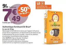 Jardiland Authentique fertilisant or brun offre