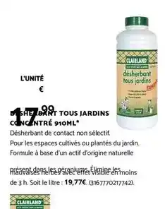 Bricomarché Tous jardins concentré 910 ml offre