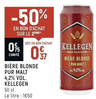 Petit Casino Kellegen bière blonde pur malt 4,2% vol. offre