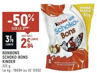Petit Casino Kinder bonbons schoko-bons offre