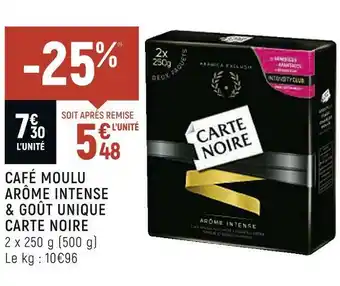 Petit Casino Carte noire café moulu arôme intense & goût unique offre