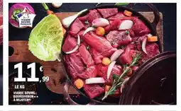 E.Leclerc Viande bovine: bourguignon à mijoter offre