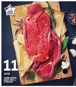 E.Leclerc Viande bovine: basse côte à griller offre