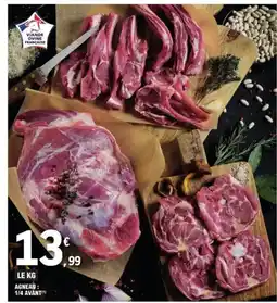 E.Leclerc Agneau: 1/4 avant offre