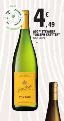 E.Leclerc JOSEPH KREYTER Aoc sylvaner offre