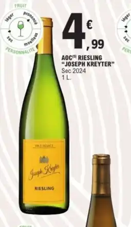 E.Leclerc JOSEPH KREYTER Aoc riesling offre