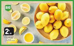 E.Leclerc Citron jaune bio offre
