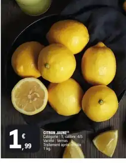 E.Leclerc Citron jaune offre