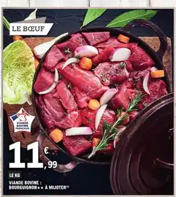 E.Leclerc Viande bovine bourguignon à mijoter offre