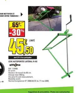 E.Leclerc ALTHOME Lève autoportée latéral à vis offre