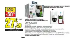 E.Leclerc AVIDSEN Caméra de sécurité extérieure motorisée connectée homecam 2k ptz offre