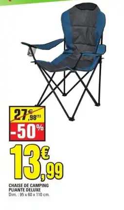 E.Leclerc Chaise de camping pliante deluxe offre