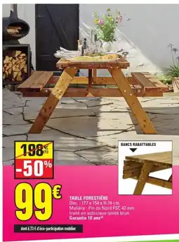 E.Leclerc Table forestière offre