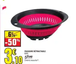 E.Leclerc 5 FIVE Passoire rétractable offre