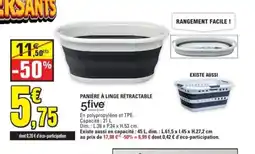 E.Leclerc 5 FIVE Panière à linge rétractable offre