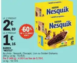 E.Leclerc NESTLÉ Barres offre