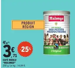 E.Leclerc MALONGO Café moulu offre