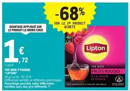 E.Leclerc LIPTON Thé noir pyramid offre