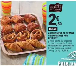 E.Leclerc Assortiment de 12 mini viennoiseries pur beurre offre