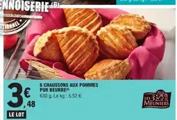 E.Leclerc 6 chaussons aux pommes pur beurre offre