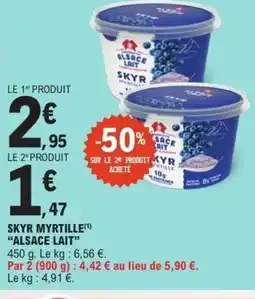 E.Leclerc ALSACE LAIT Skyr myrtille offre