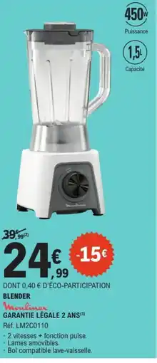 E.Leclerc MOULINEX Blender offre