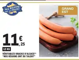 E.Leclerc NOS RÉGIONS ONT DU TALENT Véritables knacks d'alsace offre