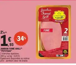 E.Leclerc PETITGAS Jambon fumé grill offre