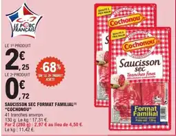 E.Leclerc COCHONOU Saucisson sec format familial offre