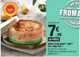 E.Leclerc Mont d'or baby aop 25% mat gr offre