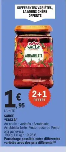E.Leclerc SACLA Sauce offre