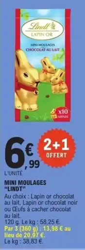 E.Leclerc LINDT Mini moulages offre