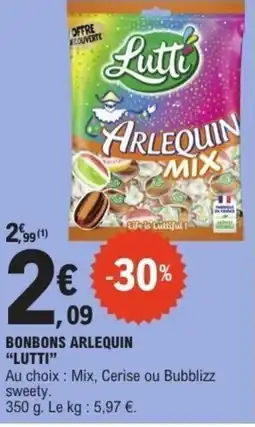 E.Leclerc LUTTI Bonbons arlequin offre