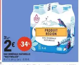 E.Leclerc WATTWILLER Eau minérale naturelle offre