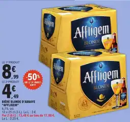 E.Leclerc AFFLIGEM Bière blonde d'abbaye offre