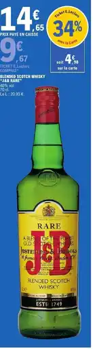 E.Leclerc J&B RARE Blended scotch whisky offre