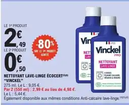 E.Leclerc VINCKEL Nettoyant lave-linge écocert offre