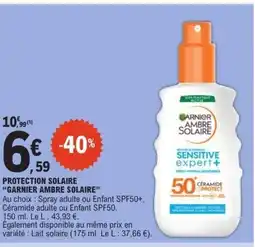 E.Leclerc GARNIER AMBRE SOLAIRE Protection solaire offre