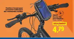 Lidl CRIVIT Sacoche vélo pour téléphone offre