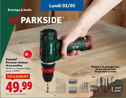 Lidl PARKSIDE Perceuse-visseuse et accessoires offre