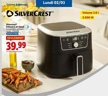Lidl SILVERCREST Friteuse à air offre