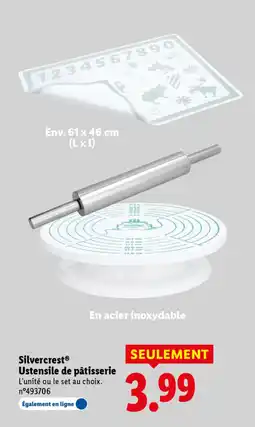 Lidl SILVERCREST Ustensile de pâtisserie offre