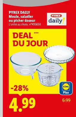 Lidl PYREX DAILY Moule, saladier ou picher doseur offre