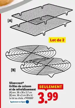 Lidl SILVERCREST Grilles de cuisson et de refroidissement offre