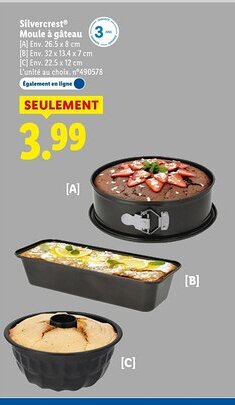 Lidl SILVERCREST Moule à gâteau offre