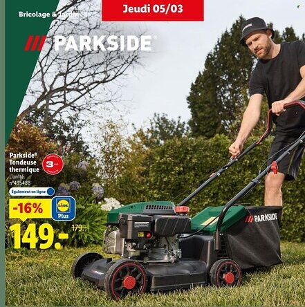 Lidl PARKSIDE Tondeuse thermique offre