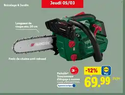 Lidl PARKSIDE Tronçonneuse d'élagage à essence offre
