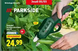 Lidl PARKSIDE Sécateur électrique sans fil offre